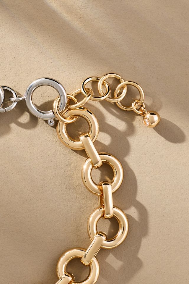 Mixed Metal Link Bracelet #1