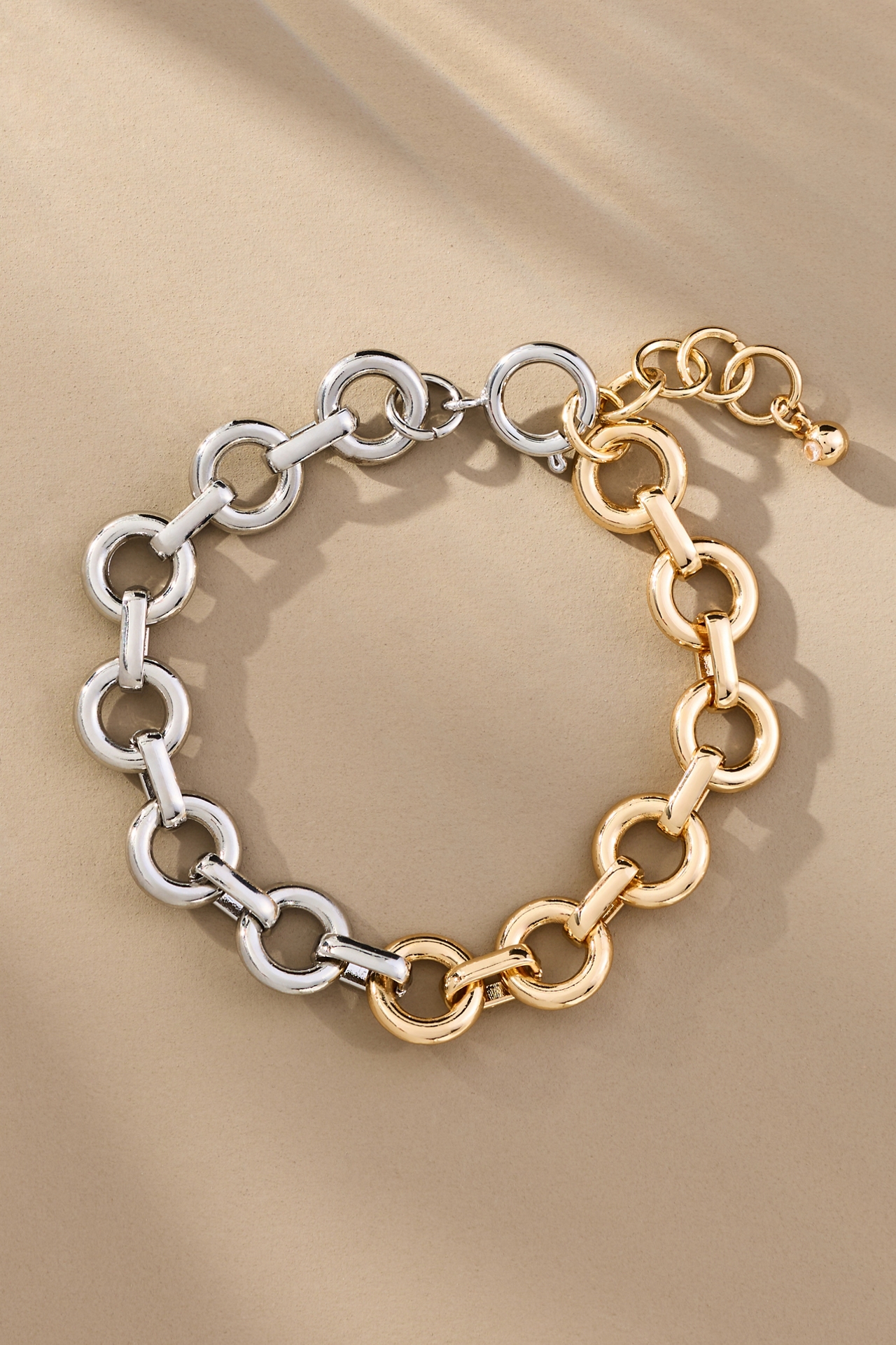 Mixed Metal Link Bracelet