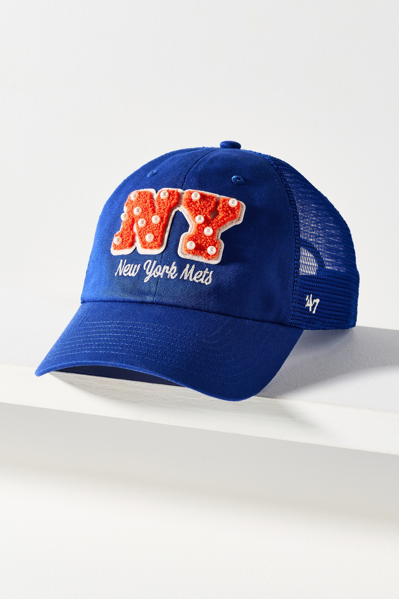 '47 Pearl Embellished Baseball Hat