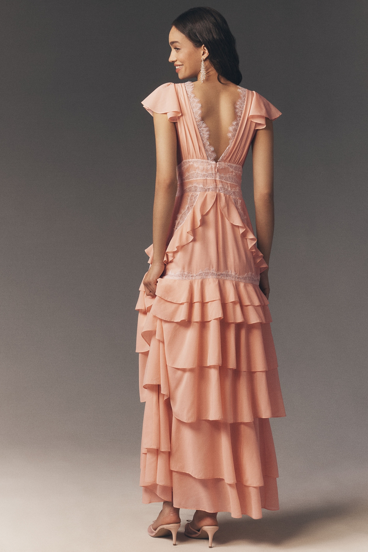 Exclusive: For Love & Lemons Adriana Silk Blend Maxi Gown