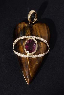 Eden Presley Stone Heart Pendant Charm