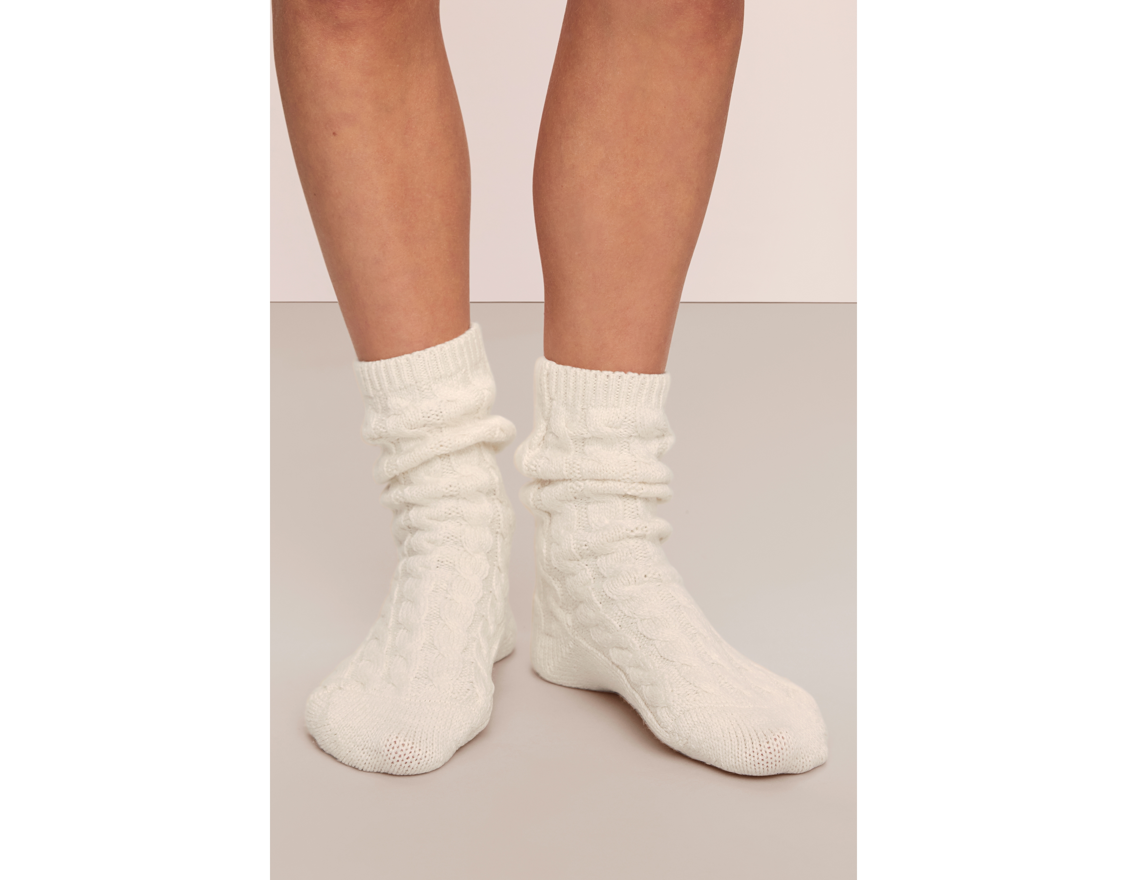 Eberjey Cozy Cable-Knit Crew Socks