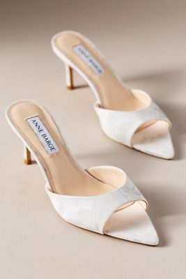 Anne Barge Serenity Satin Mule Heels