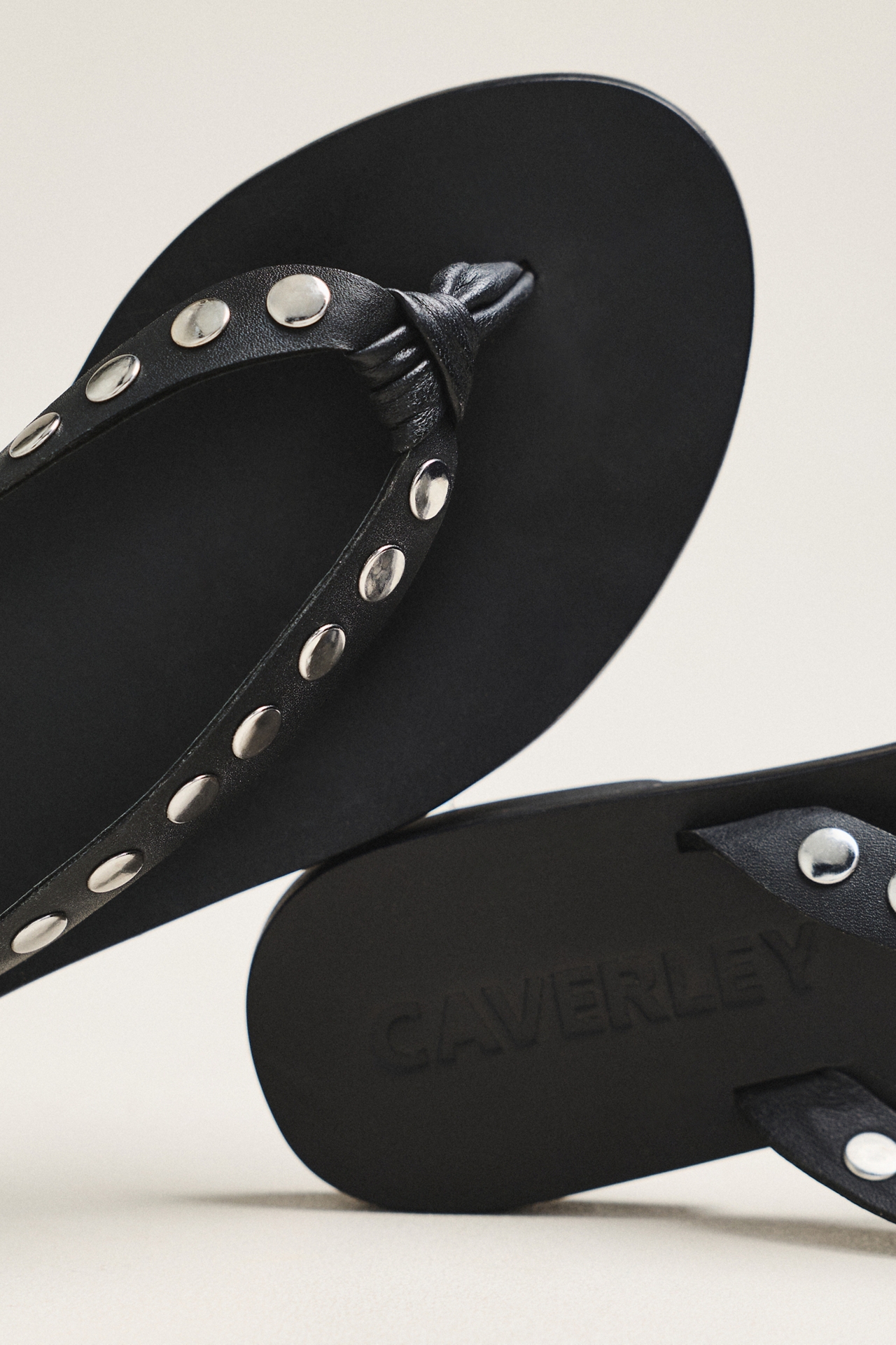 CAVERLEY Studded Thong Sandals