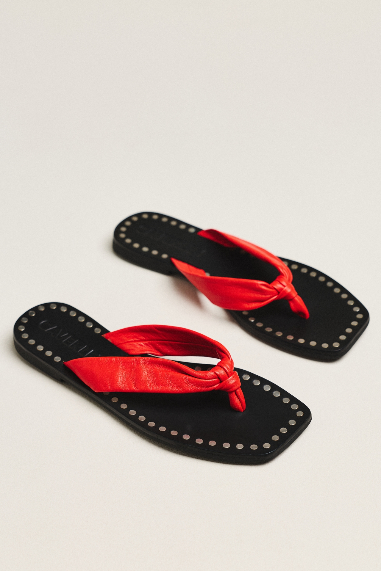 CAVERLEY Studded Thong Sandals