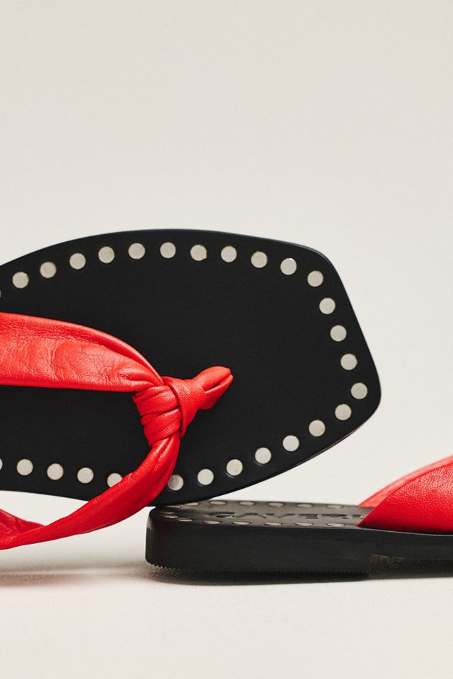 CAVERLEY Studded Flip-Flop Sandals #3