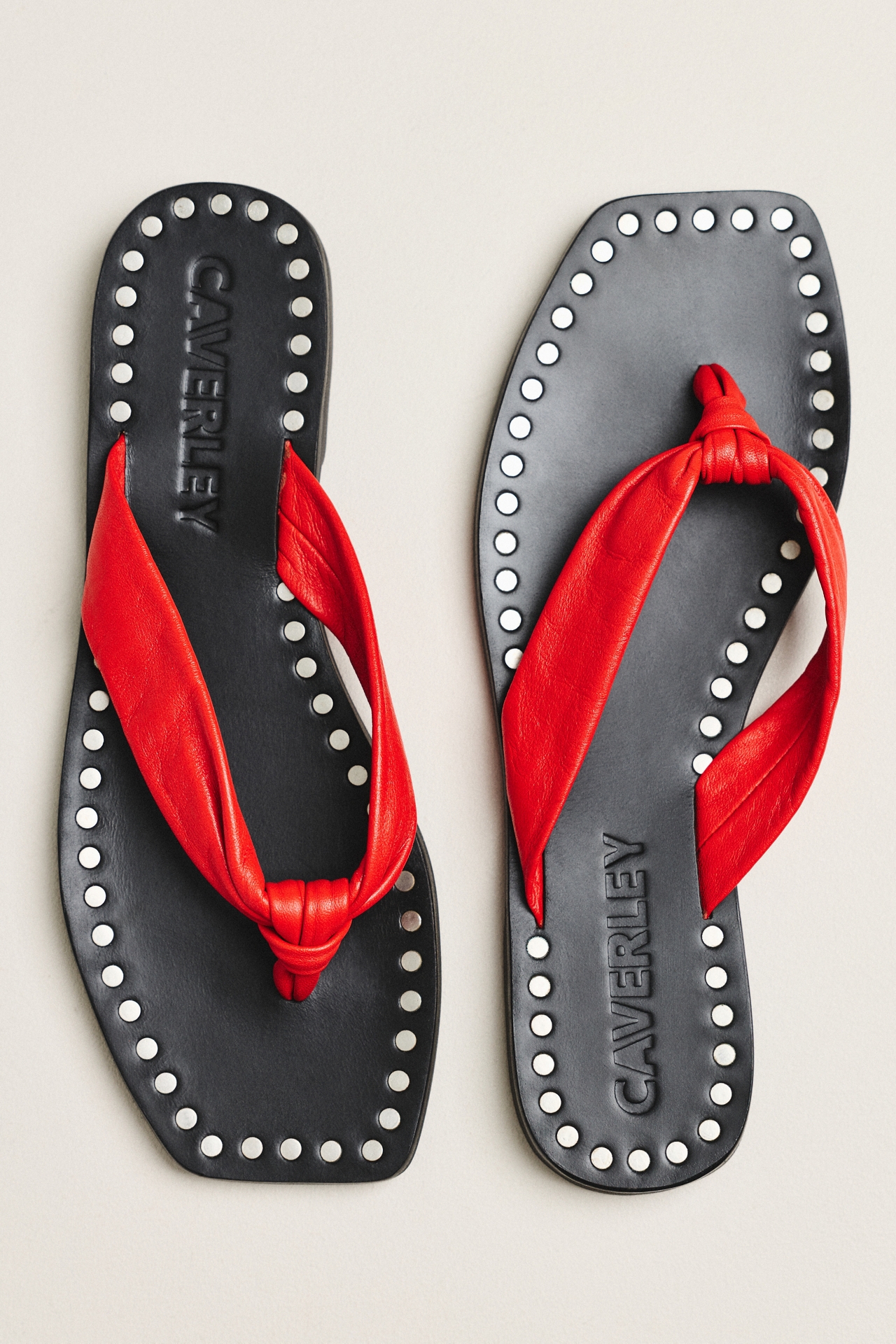CAVERLEY Studded Thong Sandals