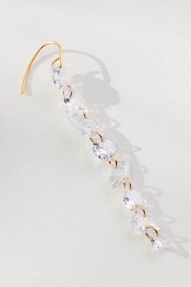 Drippy Crystal Chandelier Earrings #1