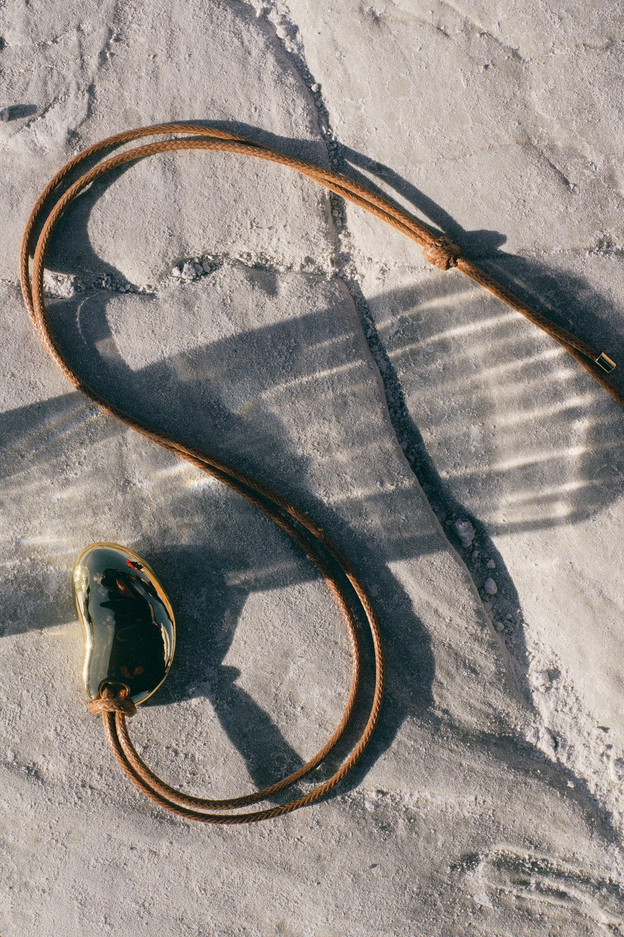 Bean Pendant Cord Necklace