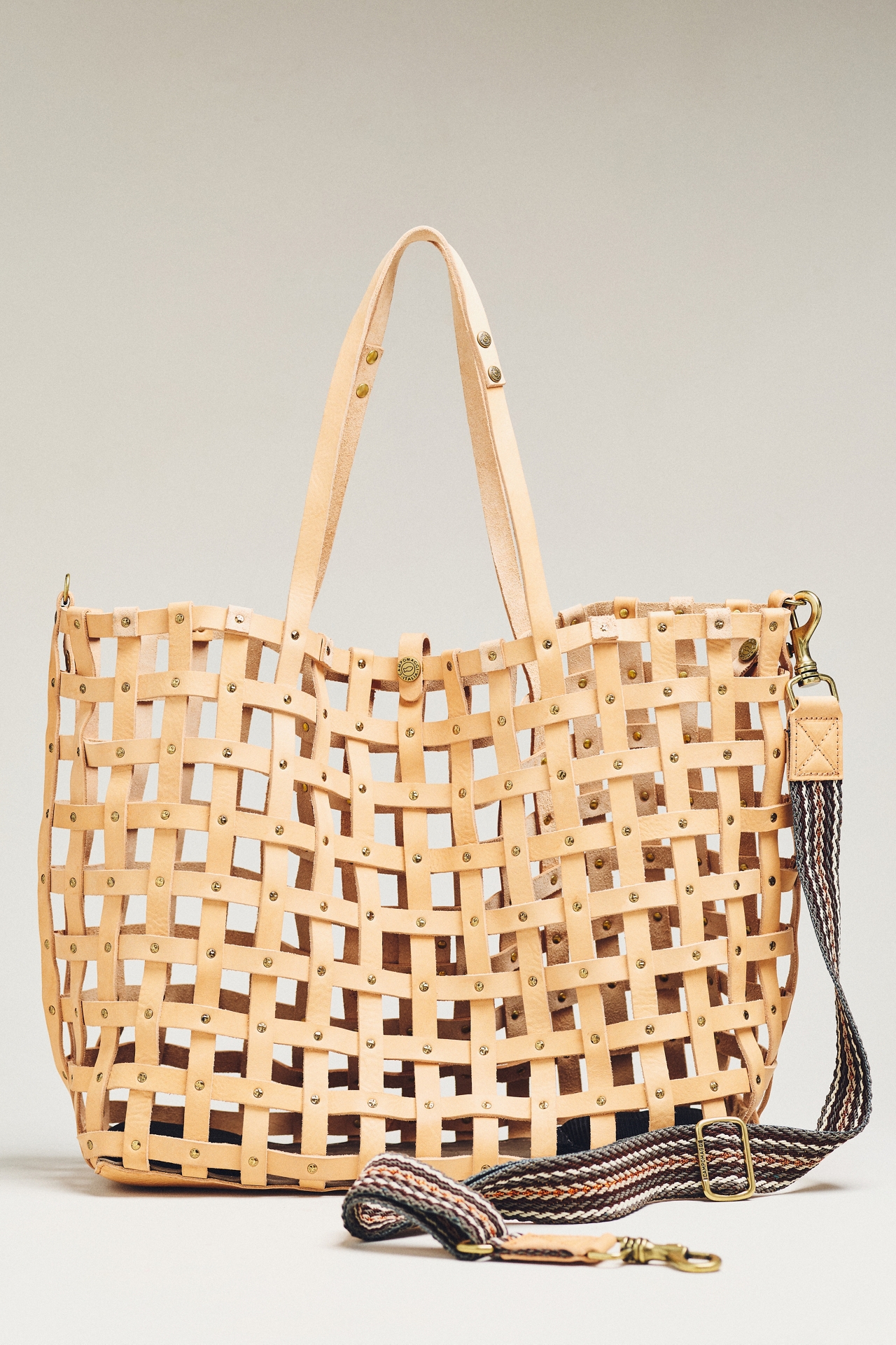 Campomaggi Valeria Woven Leather Tote Bag