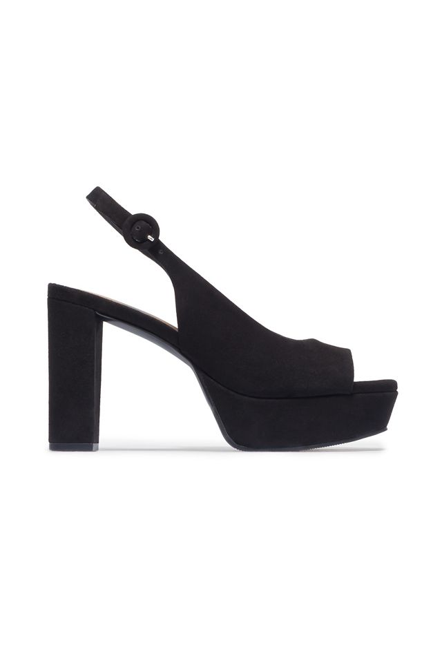 Bernardo Vega Peep-Toe Platform Slingback Heels #1