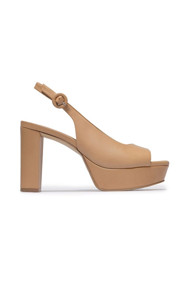 Bernardo Vega Peep-Toe Platform Slingback Heels #2