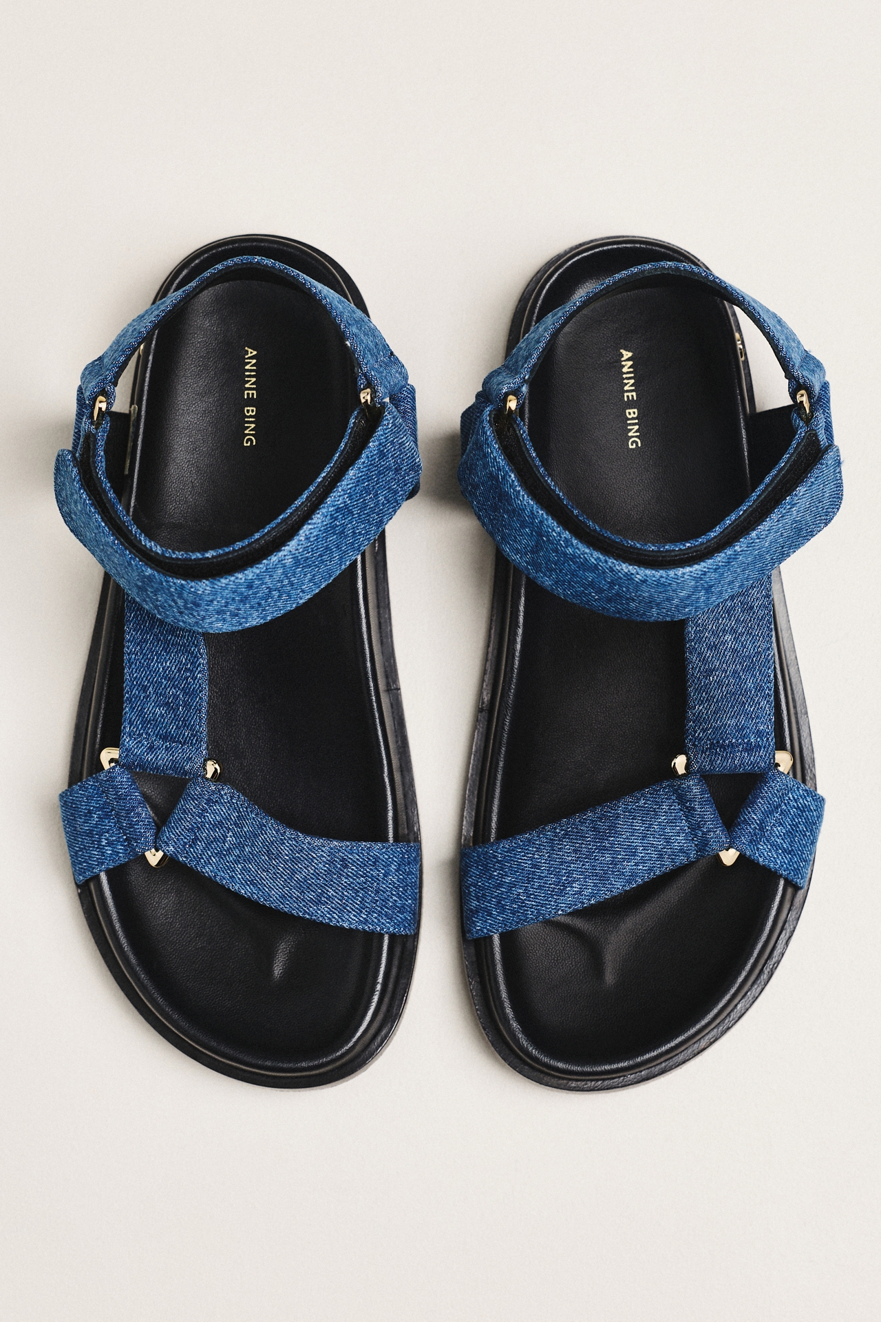 Anine Bing Jess Hardware Ankle-Strap Sandals