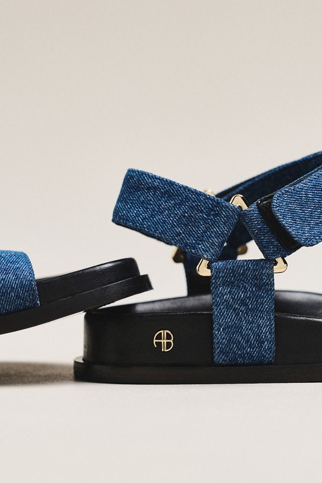 Anine Bing Jess Hardware Ankle-Strap Sandals | Anthropologie
