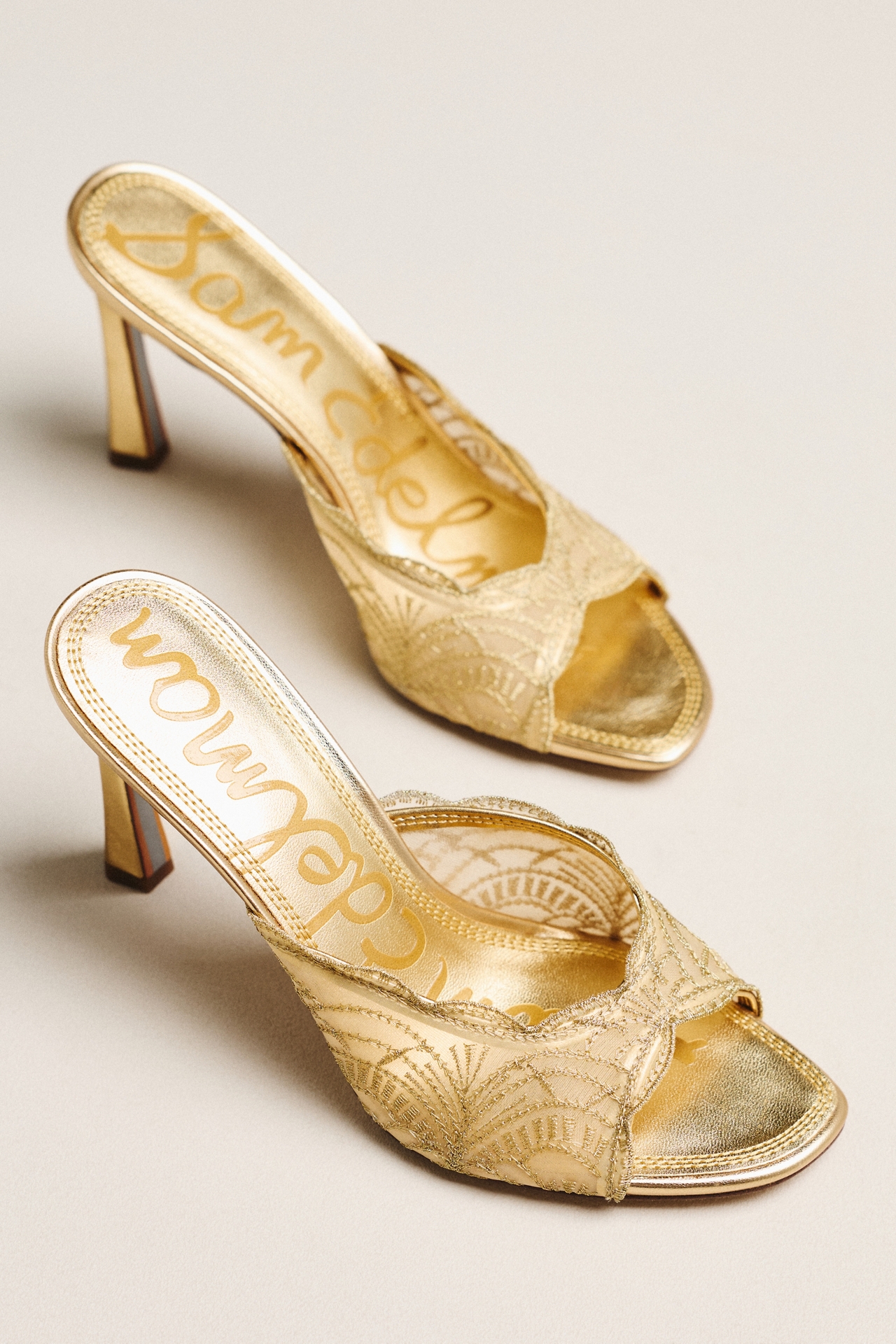 Sam Edelman Iva Open-Toe Mule Heels