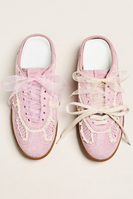Alohas X Anthropologie Crochet Mule Sneakers In Pink