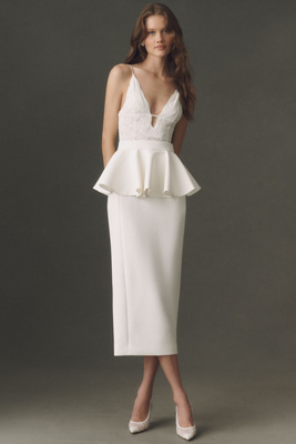 Ronny Kobo Annagrace Peplum Dress | Anthropologie