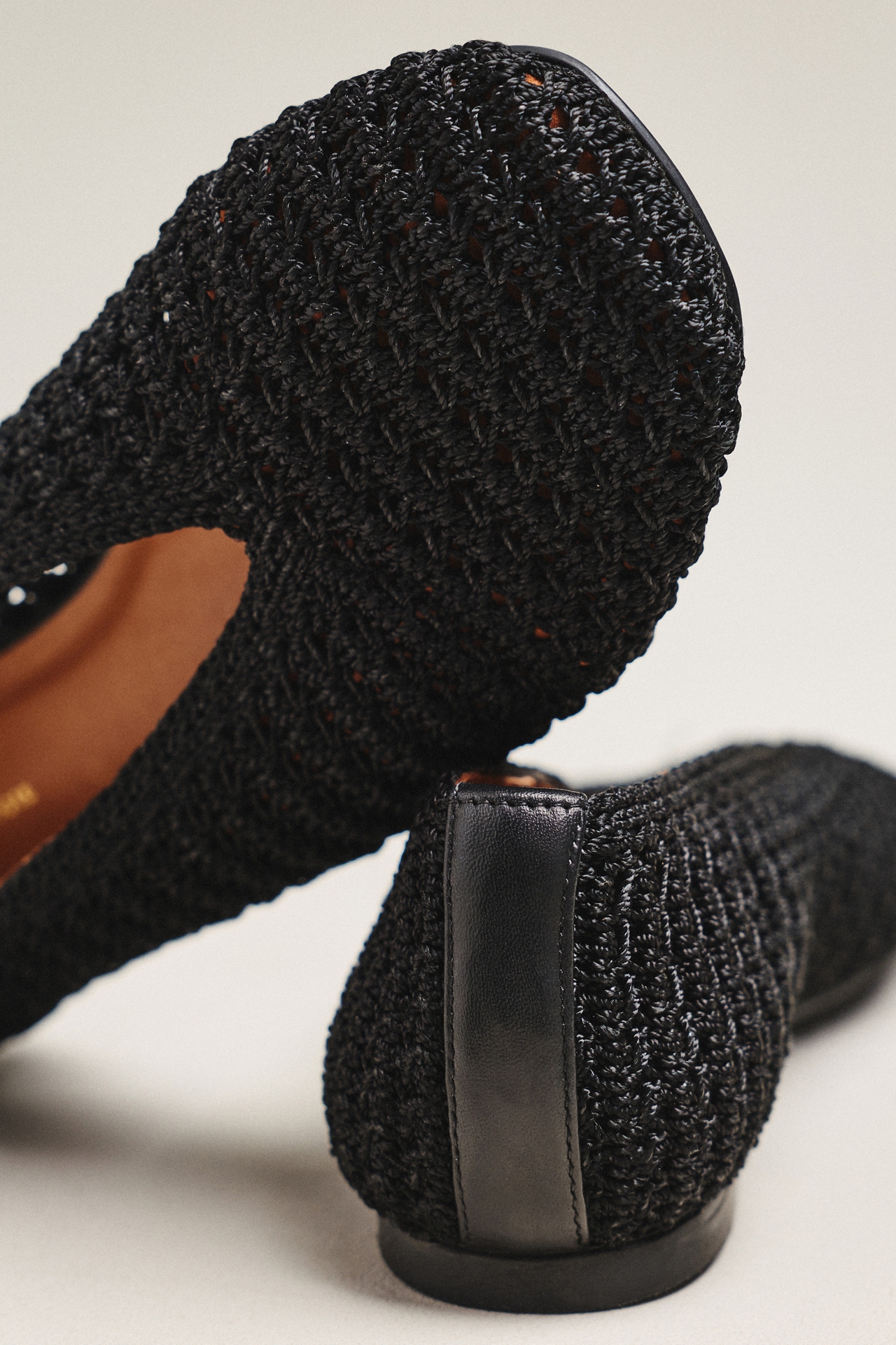 By Anthropologie Woven Crochet Ballet Flats