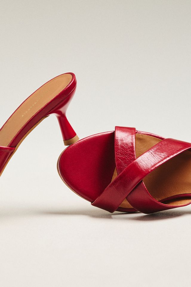 By Anthropologie Criss-Cross Kitten Heels #2