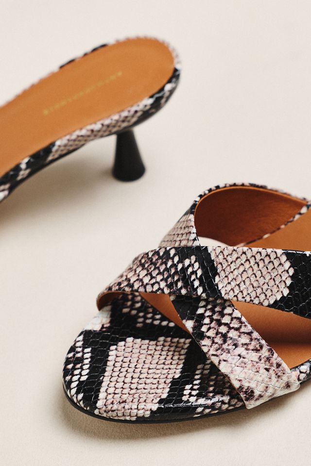 By Anthropologie Criss-Cross Kitten Heels #2