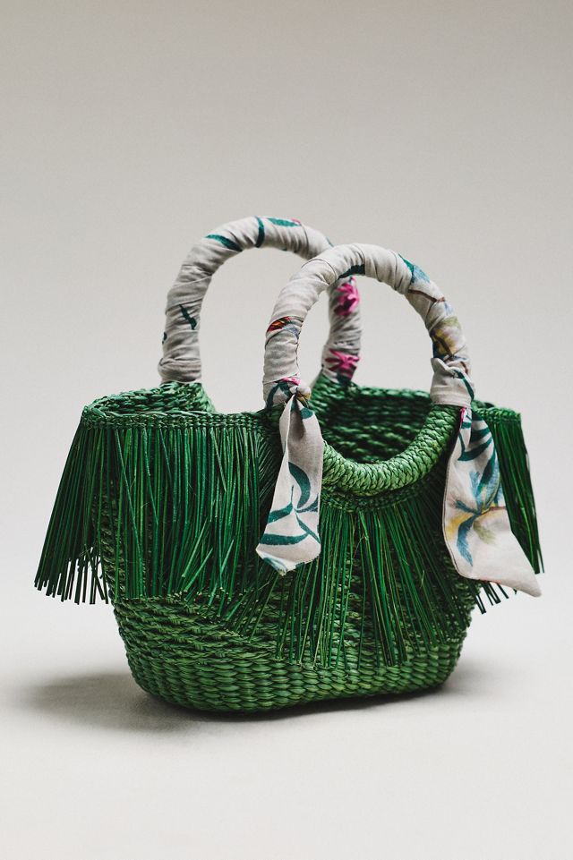 Sensi Studio Mini Frayed Handbag | Anthropologie