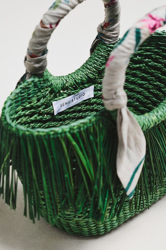 Sensi Studio Mini Frayed Handbag | Anthropologie