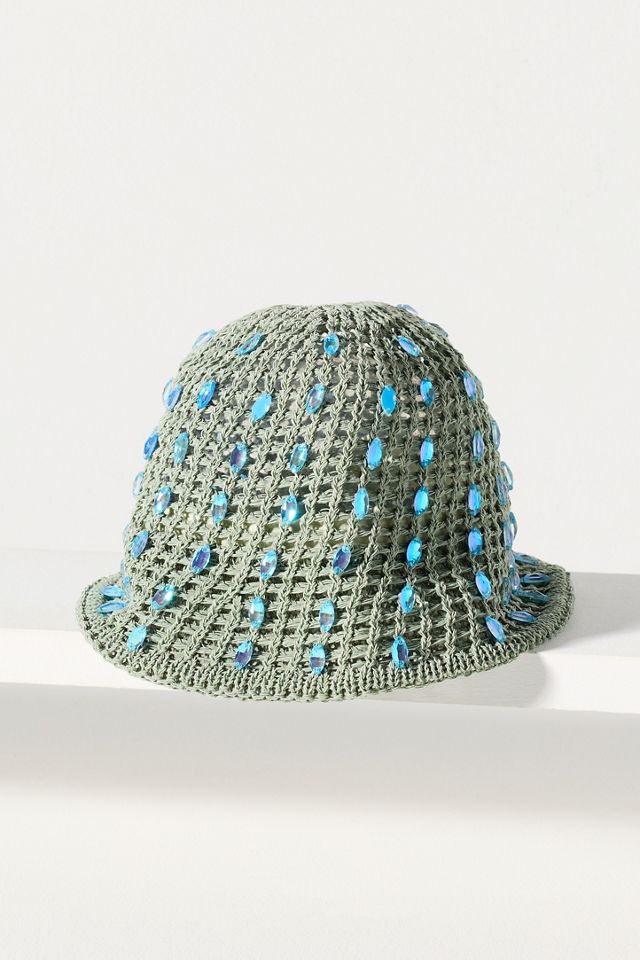 Lele Sadoughi Maya Embellished Bucket Hat #1
