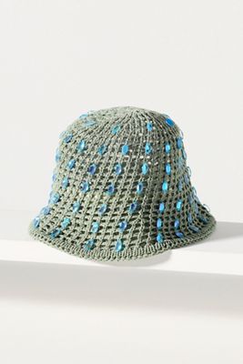 Lele Sadoughi Maya Embellished Bucket Hat | Anthropologie display picture 1