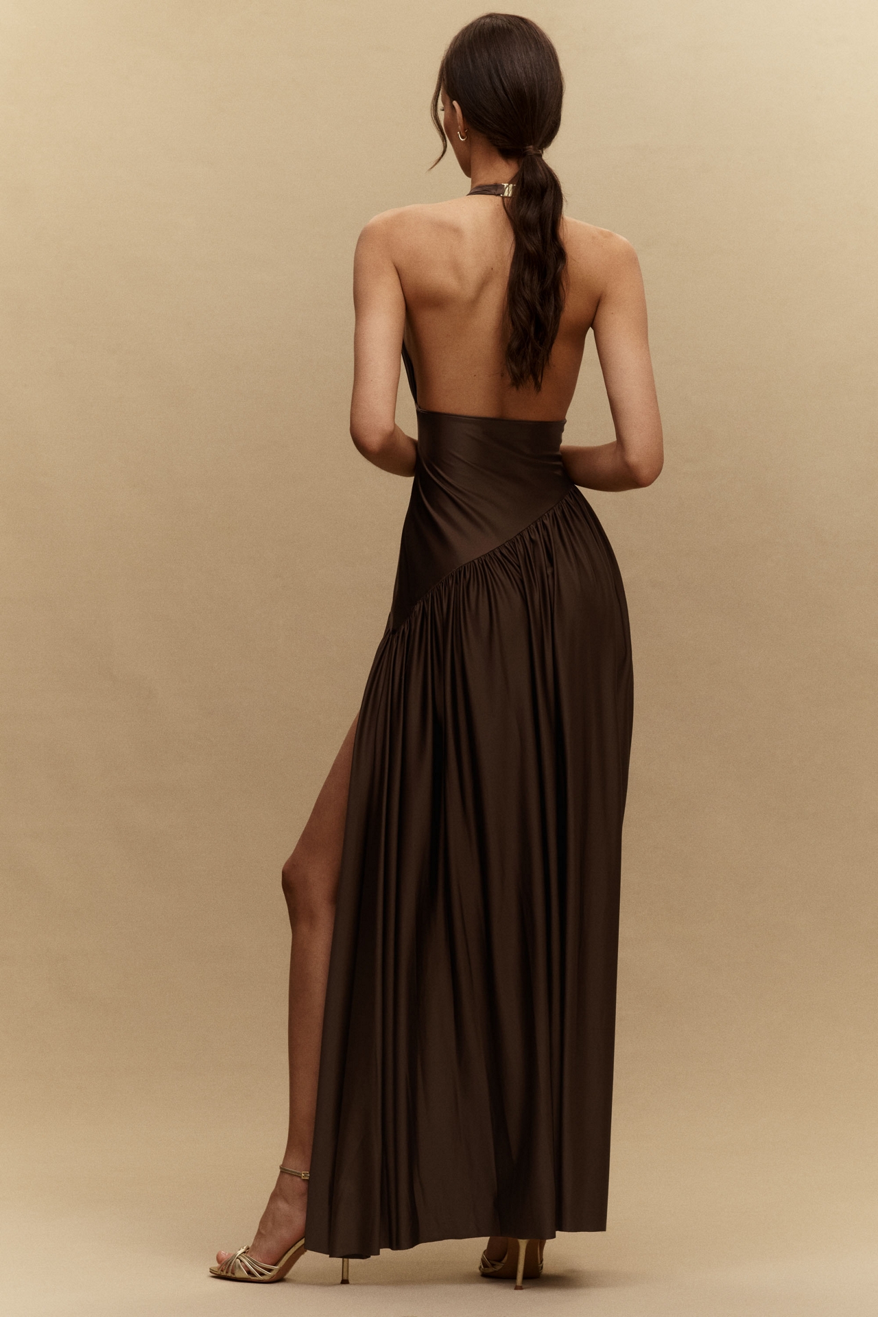 Delfi Collective Rae Asymmetric Maxi Dress