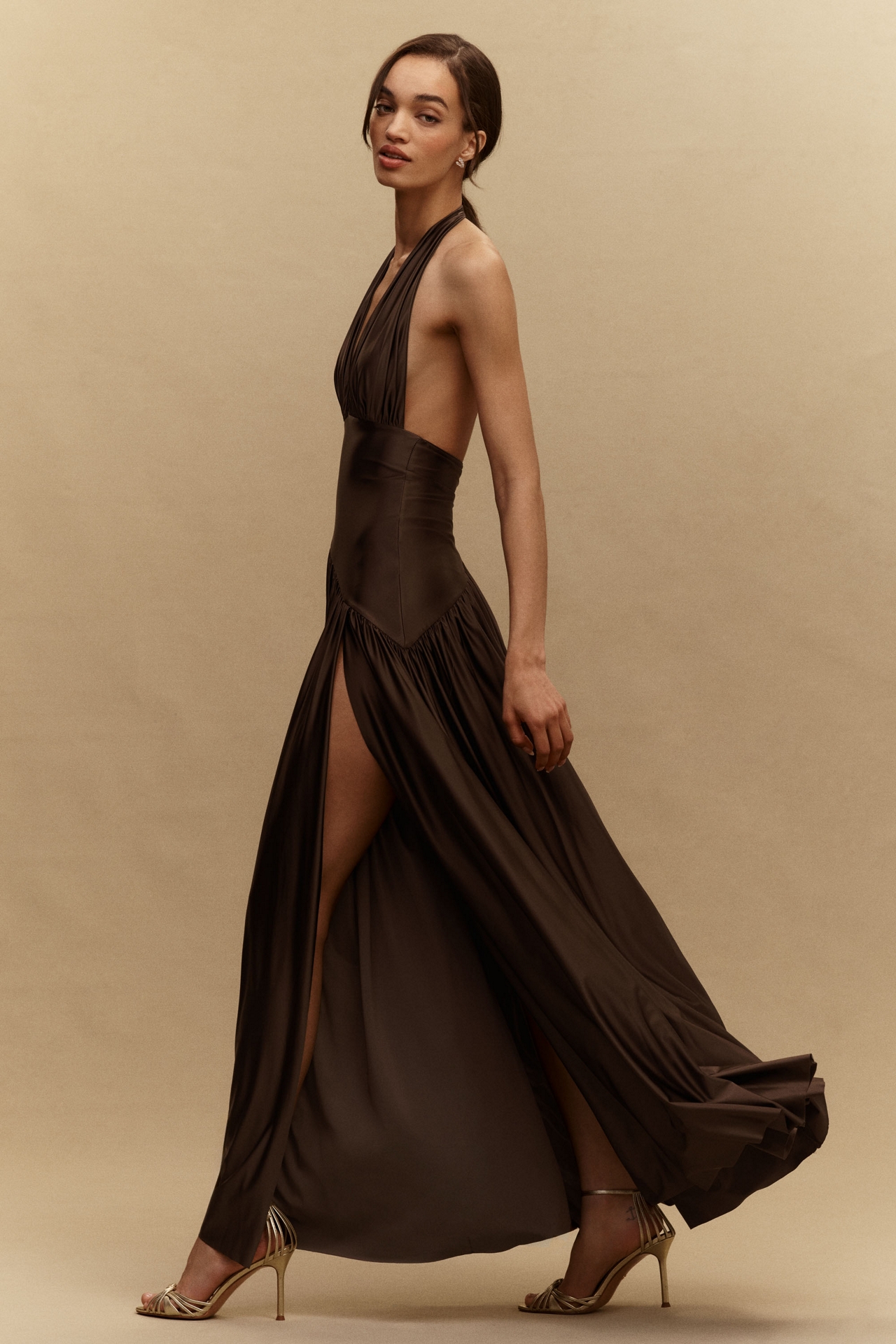 Delfi Collective Rae Asymmetric Maxi Dress