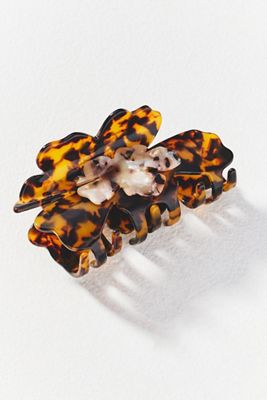 Scalloped Tortoise Hair Clip Set | Anthropologie display picture 1
