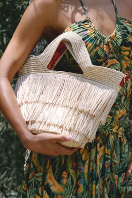 Sensi Studio Fringes Oval Bag