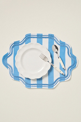 Madeline Embroidered Striped Placemat