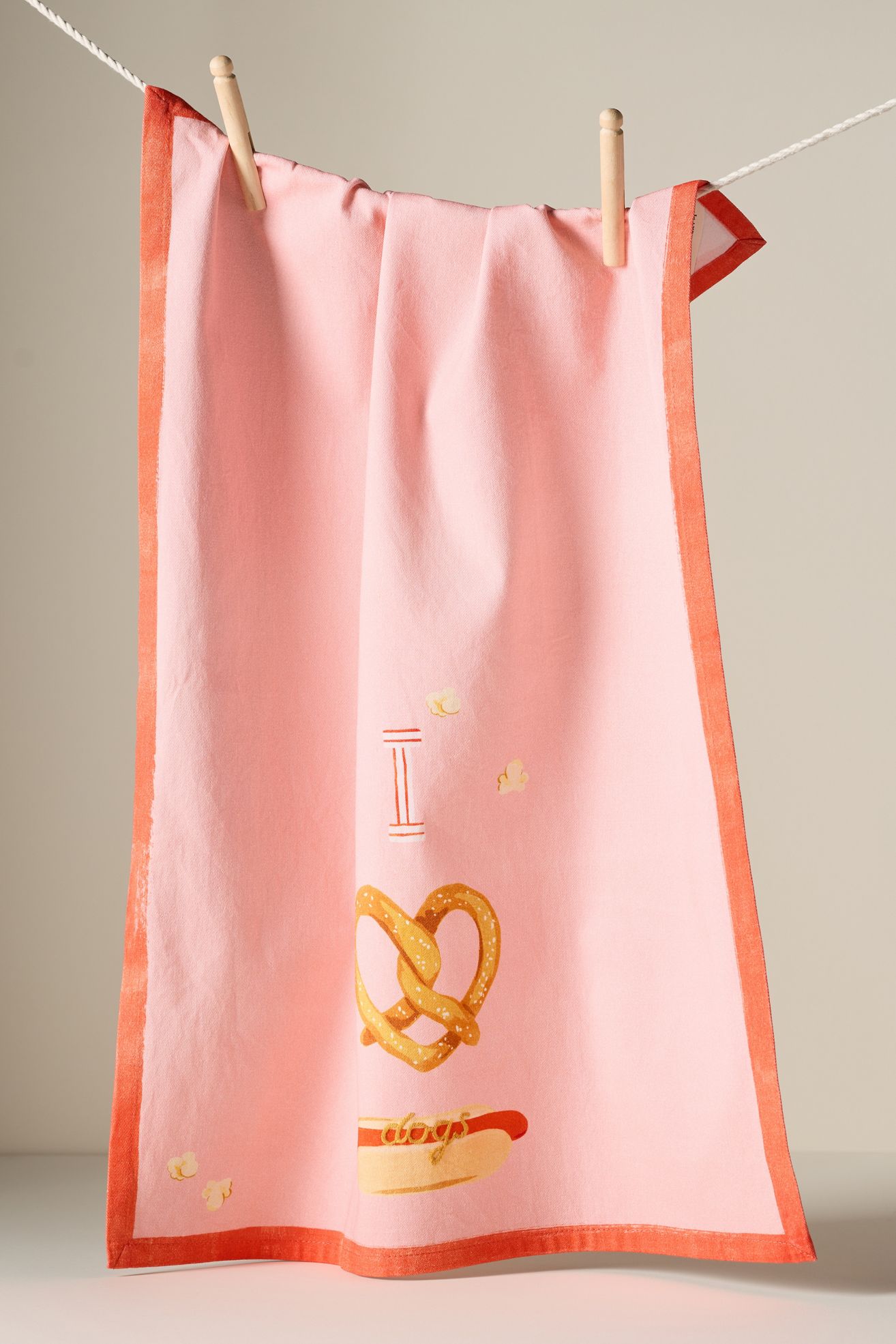 I Love Dogs Dish Towel - Pink, One Size