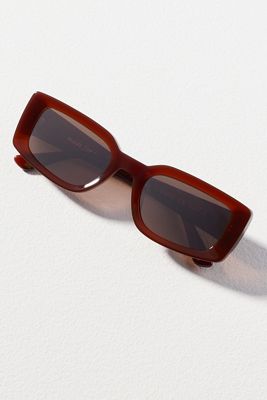 INDY Wide Temple Rectangle Sunglasses
