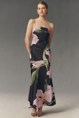 chinese dress ladies LUCILE DRAPED MAXI DRESS – Significant Other main image 1