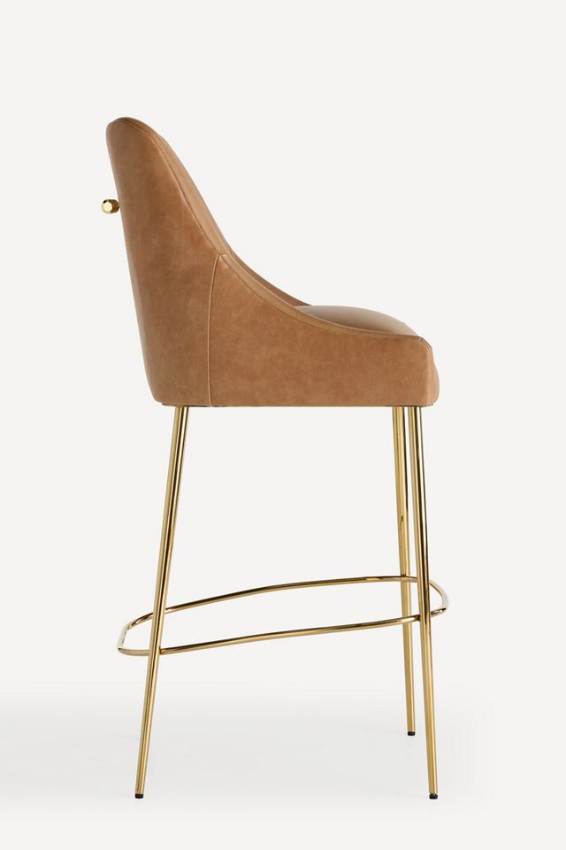 Elowen Leather Bar Stool #2
