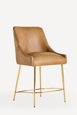 Elowen Leather Counter Stool
