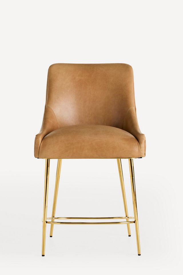 Elowen Leather Counter Stool #1