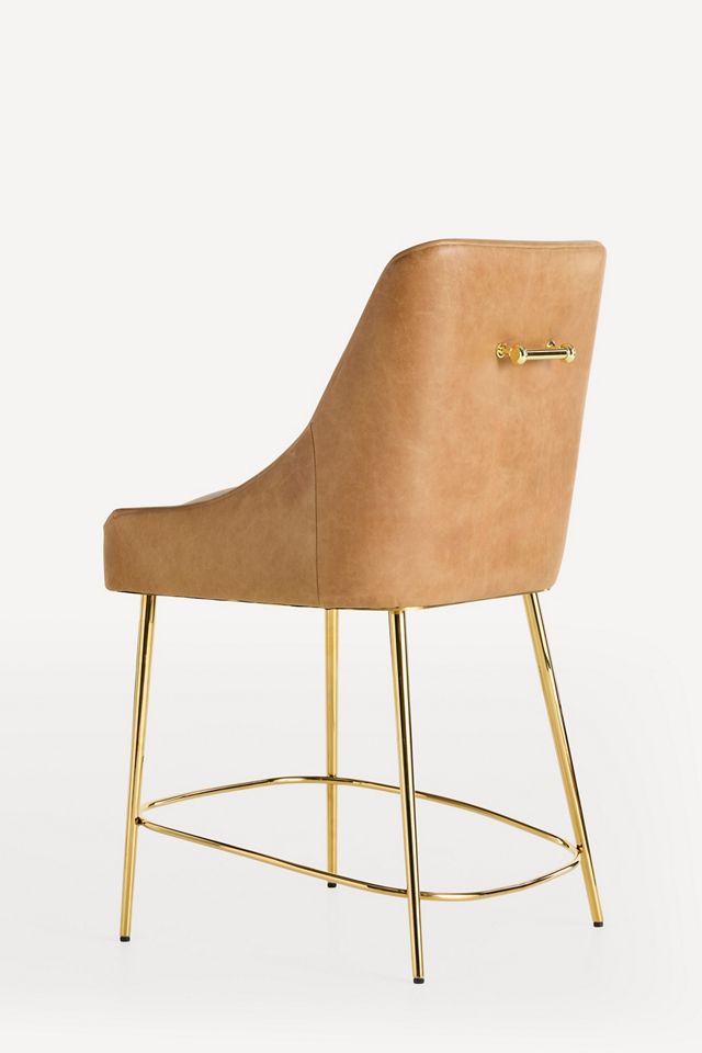 Elowen Leather Counter Stool #3