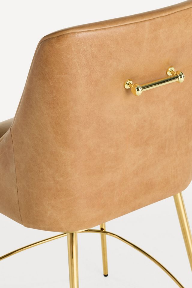 Elowen Leather Counter Stool #4