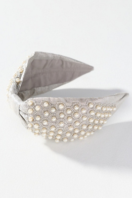 Namjosh Embellished Headband In Silver