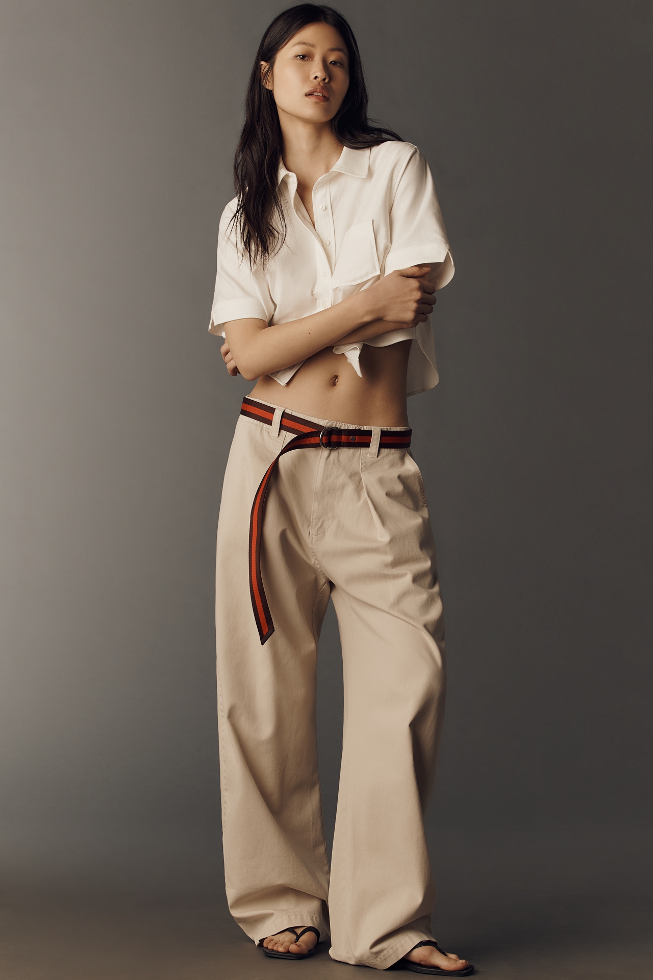 rag & bone Gracie Sport Stripe Webbed Belt