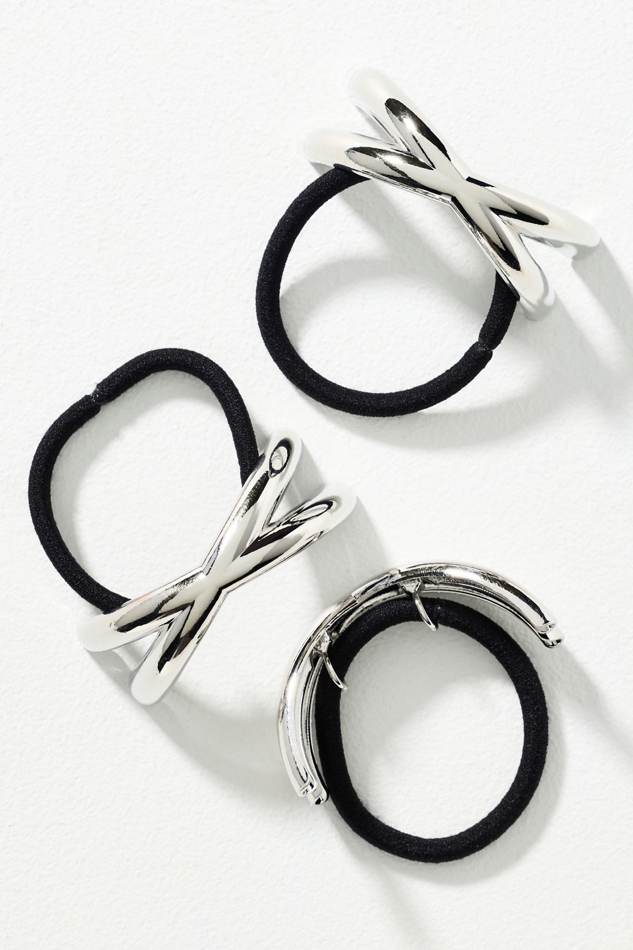 Crisscross Cuff Hair Ties, Set of 3