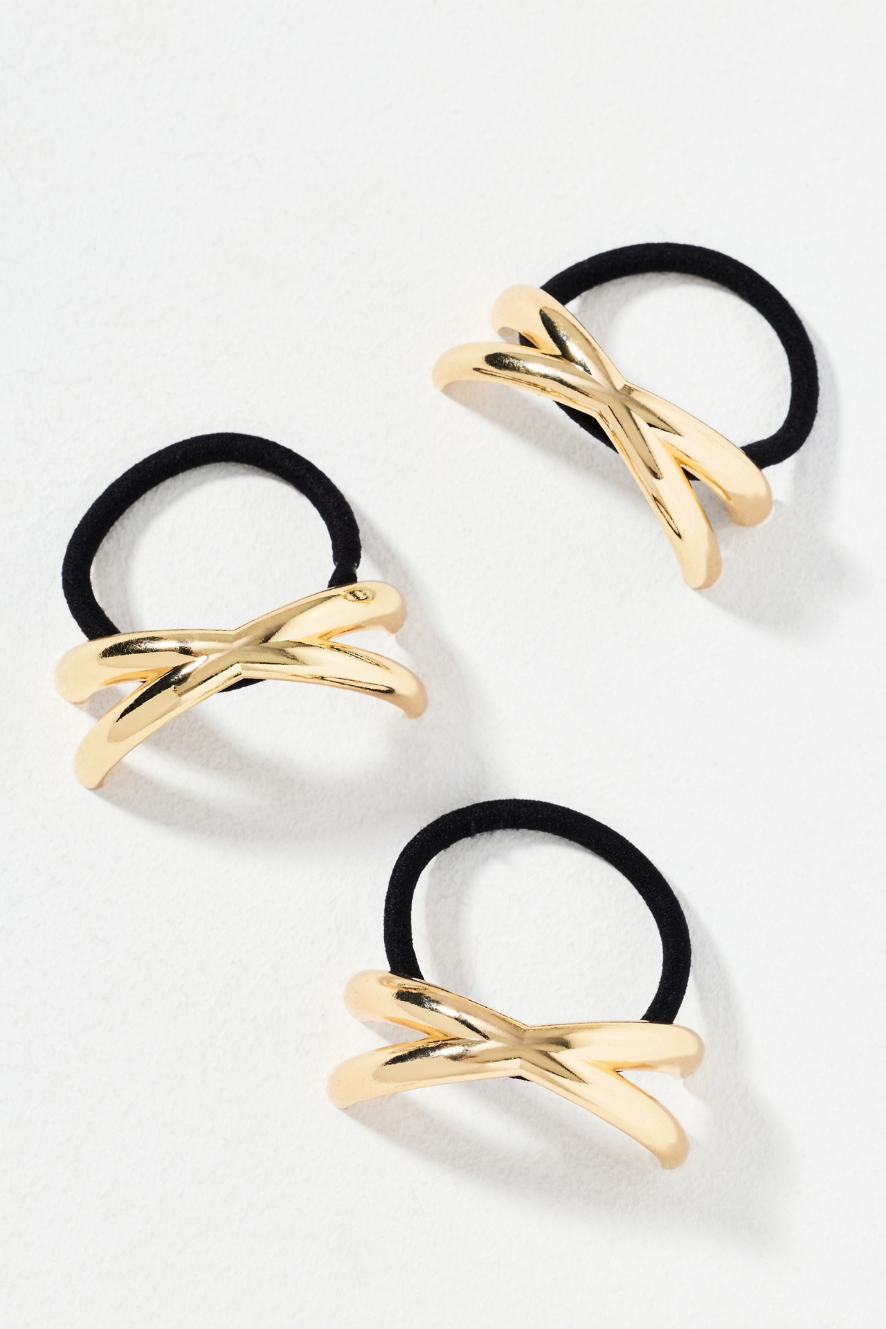 Crisscross Cuff Hair Ties, Set of 3