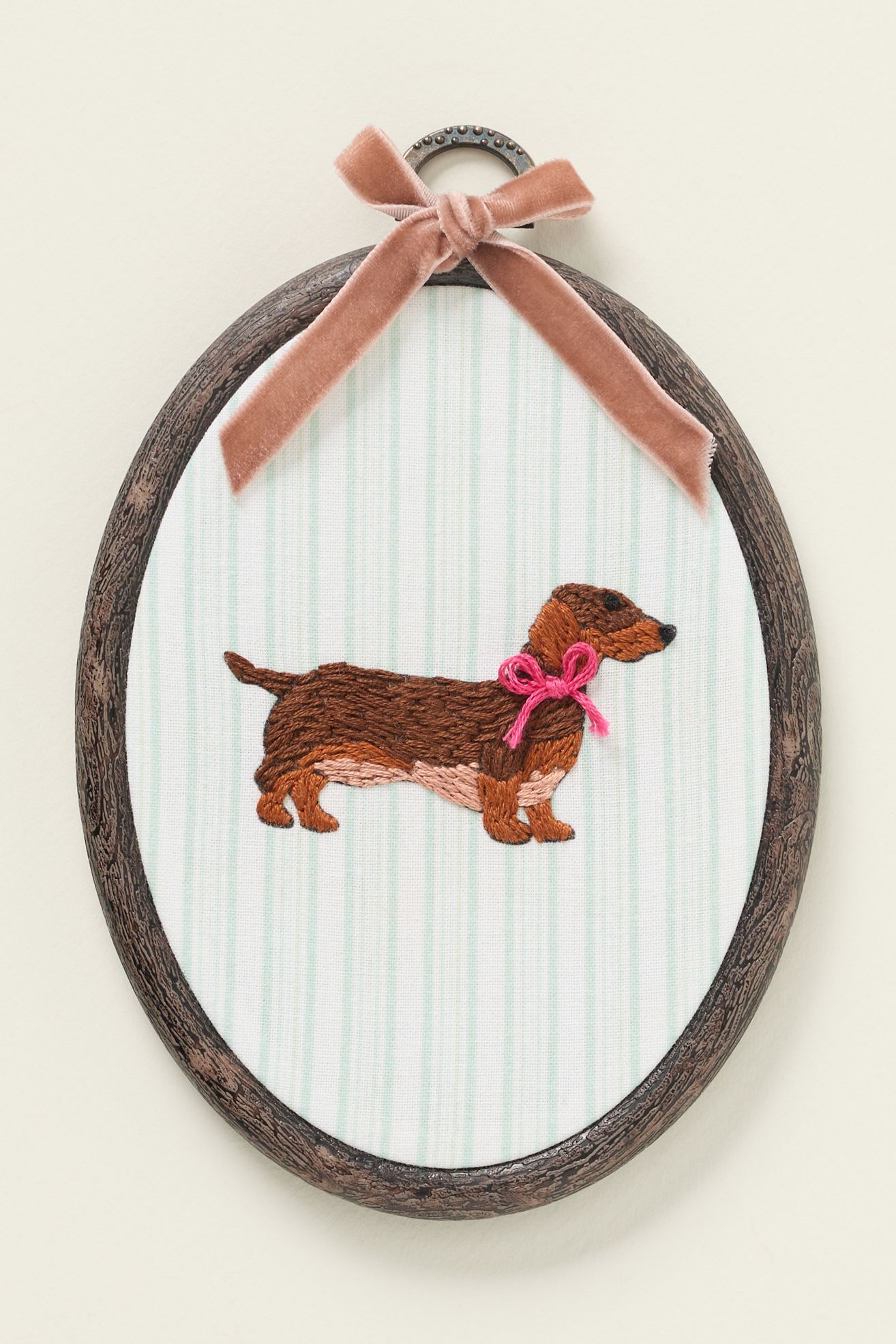 Dog Icon Embroidery Kit - Dachsund, One Size