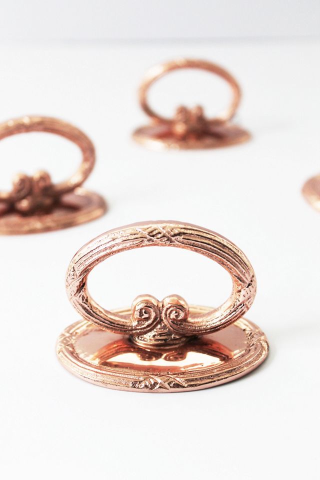 Coppermill Kitchen Vintage Inspired Embossed Napkin Ring Set #2