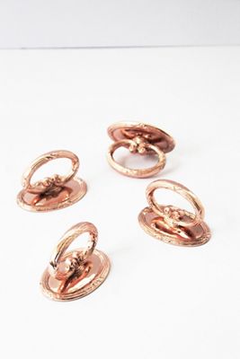 Coppermill Kitchen Vintage Inspired Embossed Napkin Ring Set
