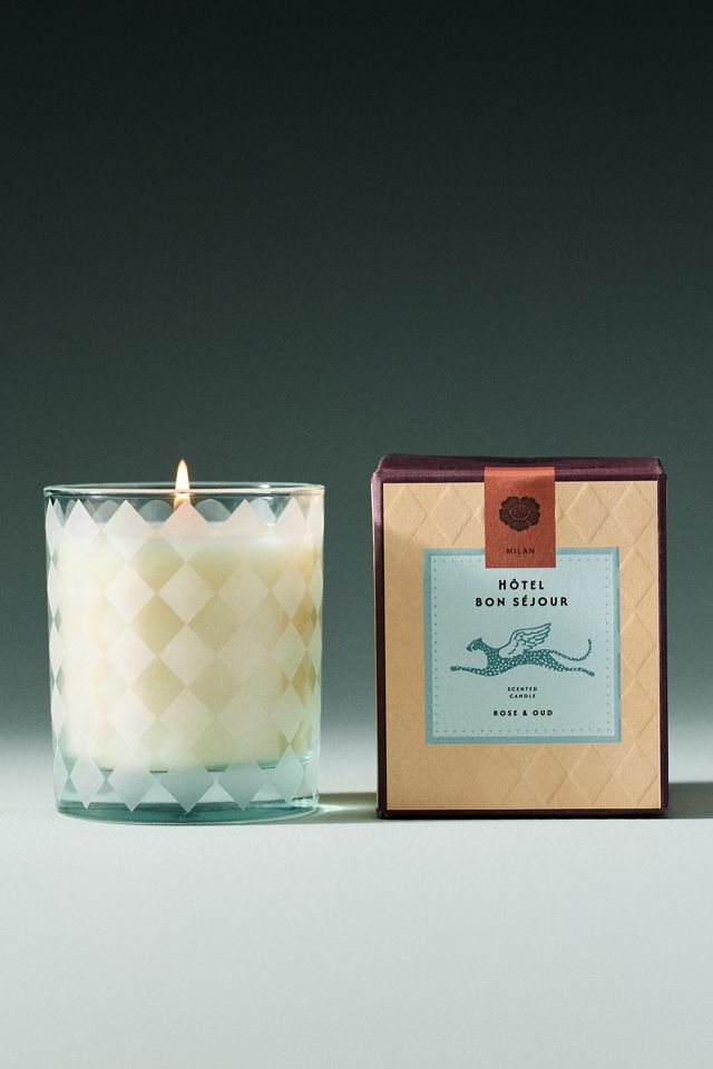 Hotel Bon Séjour Woody Rose & Oud Boxed Glass Candle #2