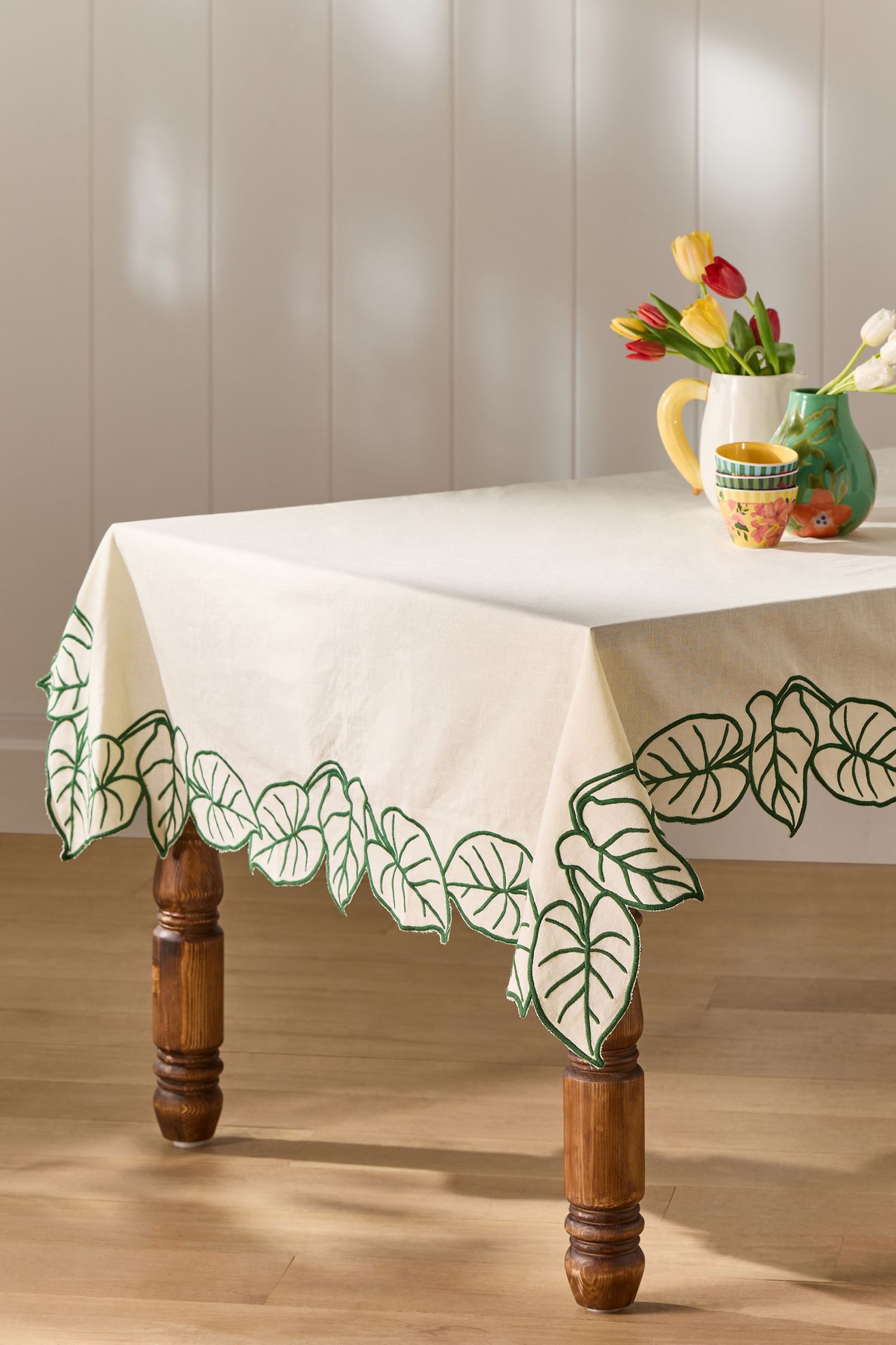 Farm Rio x Anthropologie Tablecloth - Dark Green, One Size